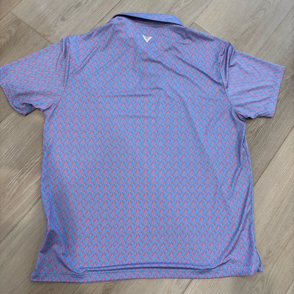 Vivid Golf Performance Men’s Polo Shirt Cowboy Boot Print XL - Picture 3 of 8